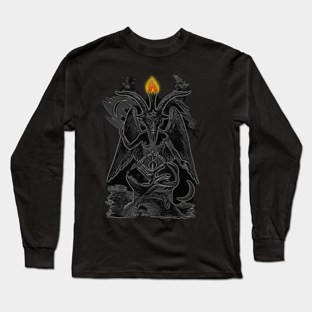 Baphomet the Sabbatic Goat | Solve et Coagula Long Sleeve T-Shirt by WearSatan